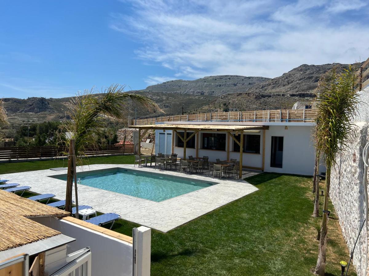 Grande Blue Suites With Private Bay Archangelos  Eksteriør bilde